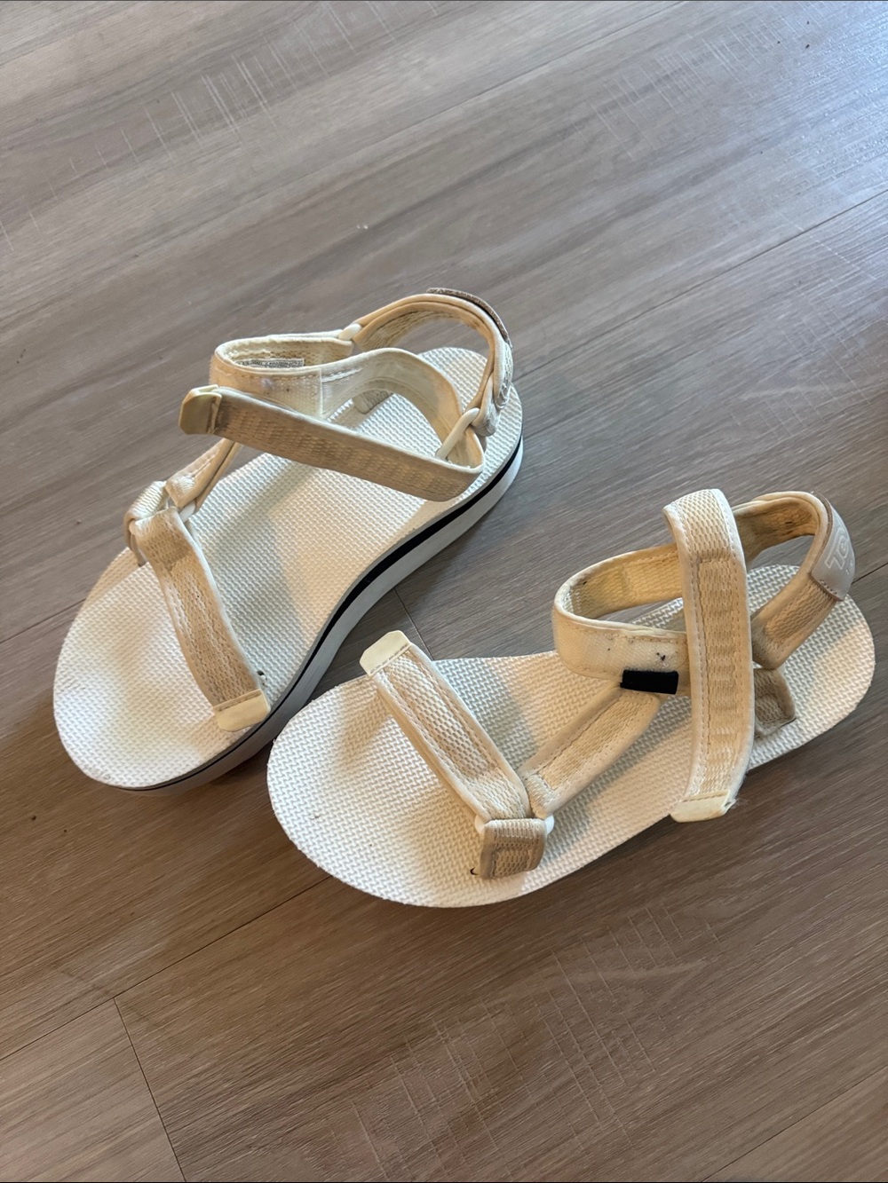 Teva Women's Cream Strappy Sport Sandals